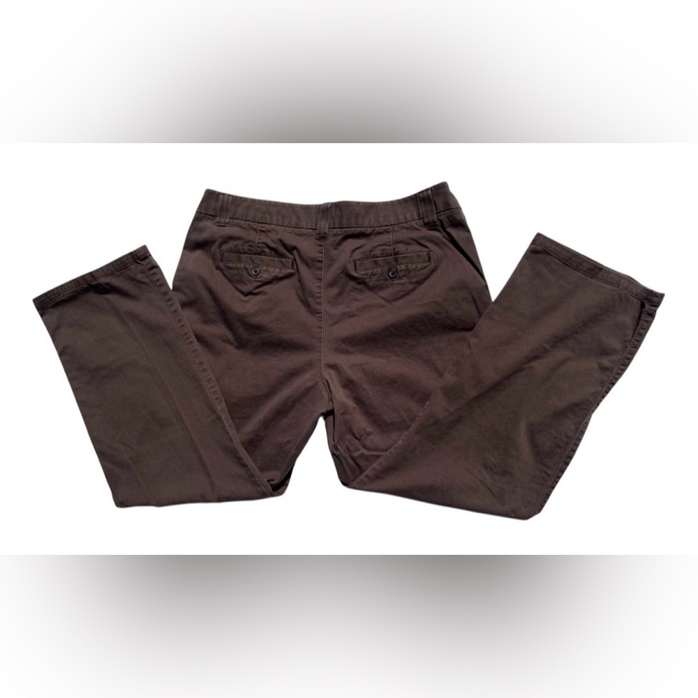 Brown Sonoma Life + Style Original Straight Leg Pants Women’s Size 16 - Picture 3 of 12